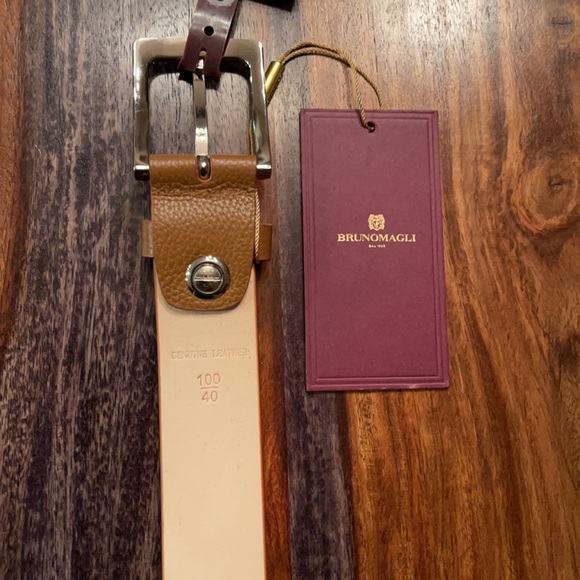 Brunomagli Cognac Men’s So Gorgeous Belt - Picture 5 of 8